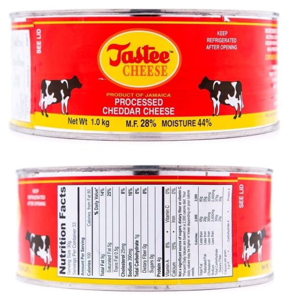 Tastee Cheese 1kg Tin (Medium)