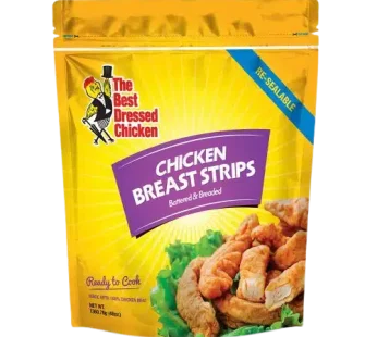 Best Dressed Chicken Breast Strips PACK (Breaded) 22OZ