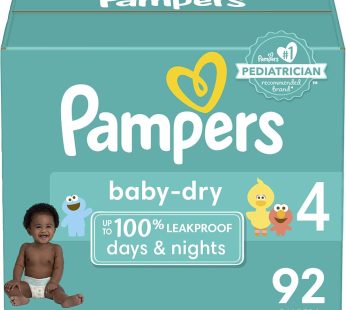 Pampers Size 4 (92 Diapers)