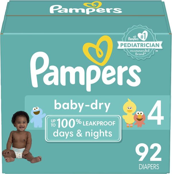 Pampers Size 4 (92 Diapers)