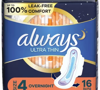 Always Ultra Thin Over Night Size 4 (16 pads)