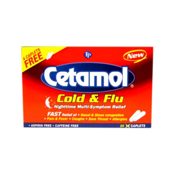 CETAMOL Cold & Flu N/Time Tabs