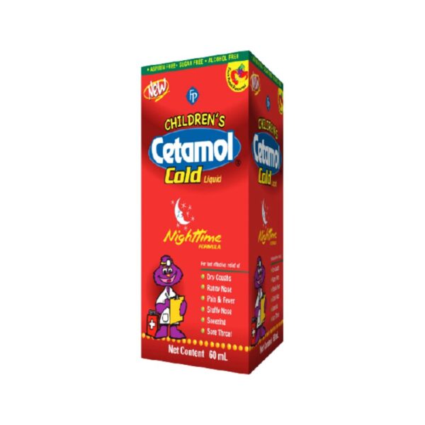 CETAMOL Kids Night Time Medicine 60ml