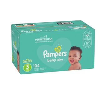 Pampers Size 3 (104 Diapers)