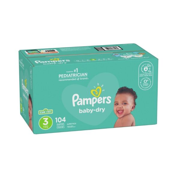 Pampers Size 3 (104 Diapers)