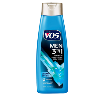 Vo5 3 in 1 Shampoo,Conditioner& Bodywash, Ocean Surge 12.5oz.