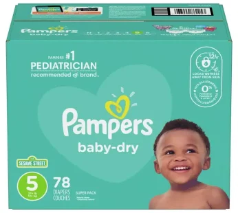 Pampers Size 5 (78 Diapers)