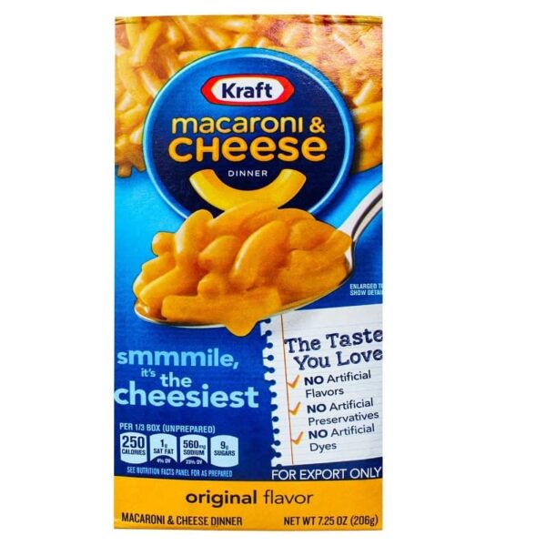 Kraft Macaroni and Cheese Dinner Original 7.25oz (35 pack)