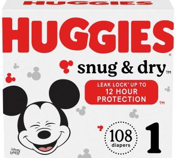 Huggies Size 1 Snug & Dry 108s