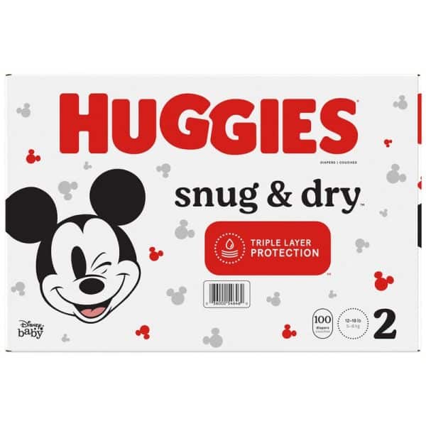 Huggies Size 2 Snug & Dry 100s