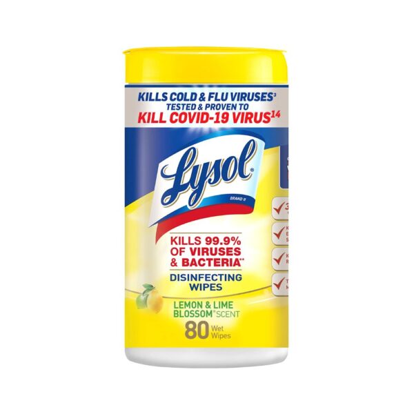 LYSOL Disinfecting Wipes 80 pack (Large)