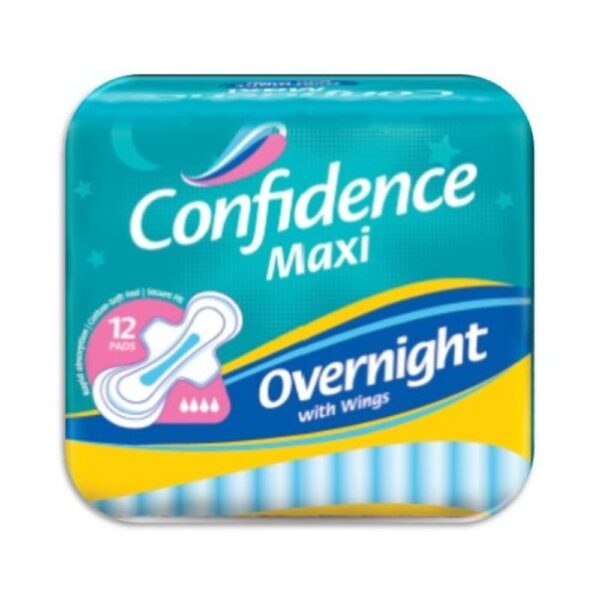 Confidence Maxi Overnight with wings 12's