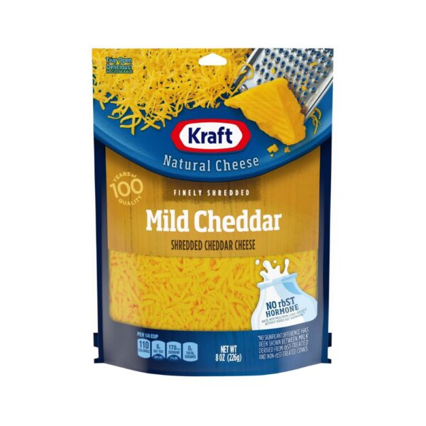 Kraft Natural Cheese Shredded Mild Cheddar 8oz