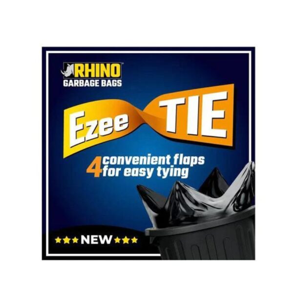 Large Rhino Garbage bags Ezee Tie Bags