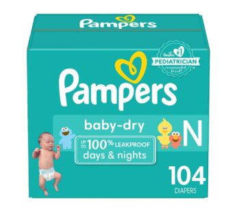 Pampers Baby Dry New Born 104 Diapers