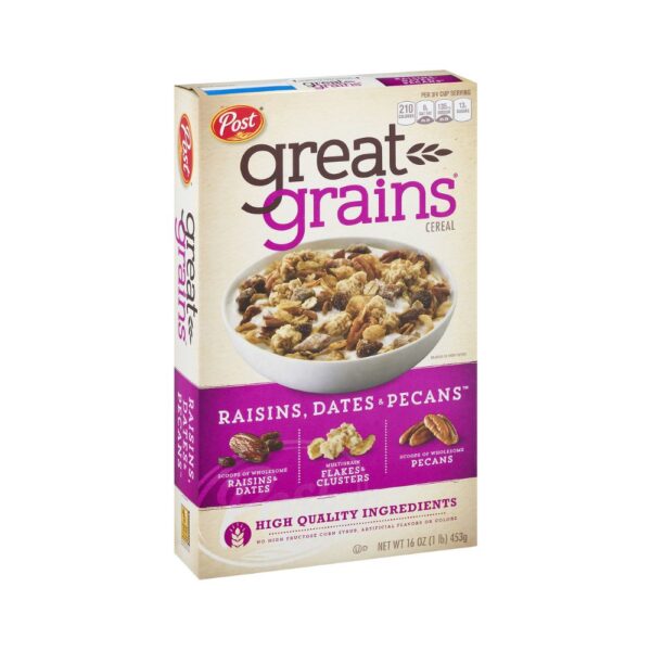 Post Great Grain Raisin Dates Pecan 16oz