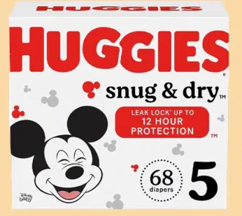 Huggies Size 5 Snug & Dry 68s