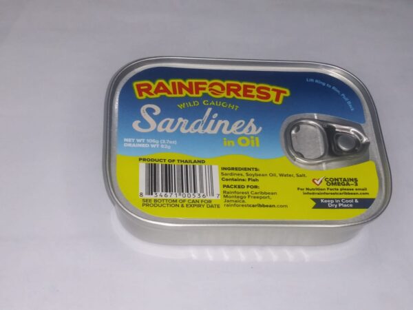 Rainforest Sardine in Oil 106g