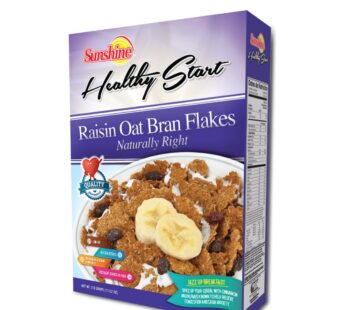 Sunshine Healthy Start Raisin Oat Bran Flakes 318g