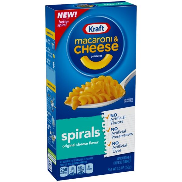 Kraft Macaroni and Cheese Dinner Spiral