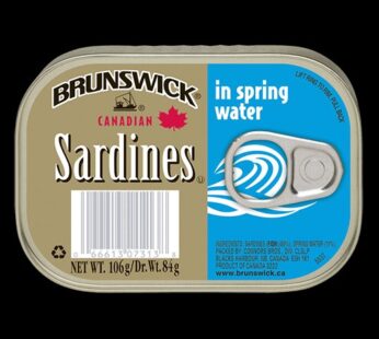 Brunswick Boneless Spring Water Sardine 106g