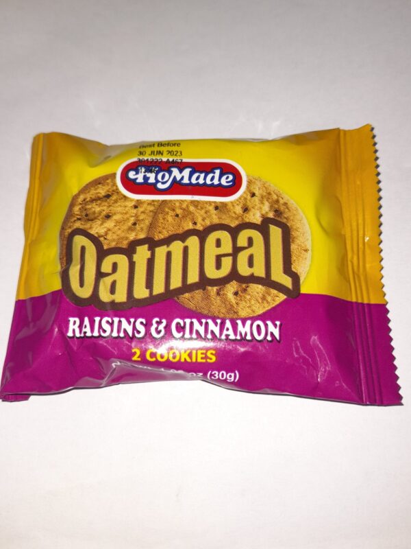 HoMade Oatmeal/Raisin Cookies 30g