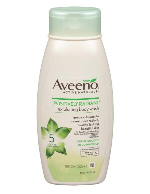 Aveeno Positively Radiant BodyWash 18oz