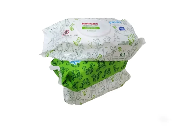 Huggies natural care wipes 64's