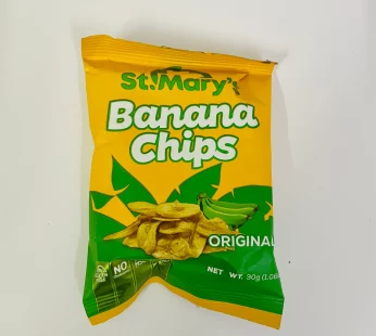 St Mary’s Banana Chips original 36g