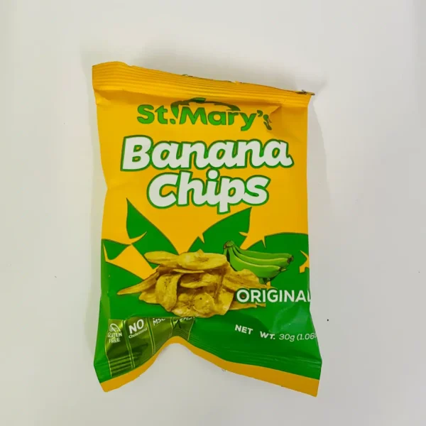 St Mary's Banana Chips original 36g