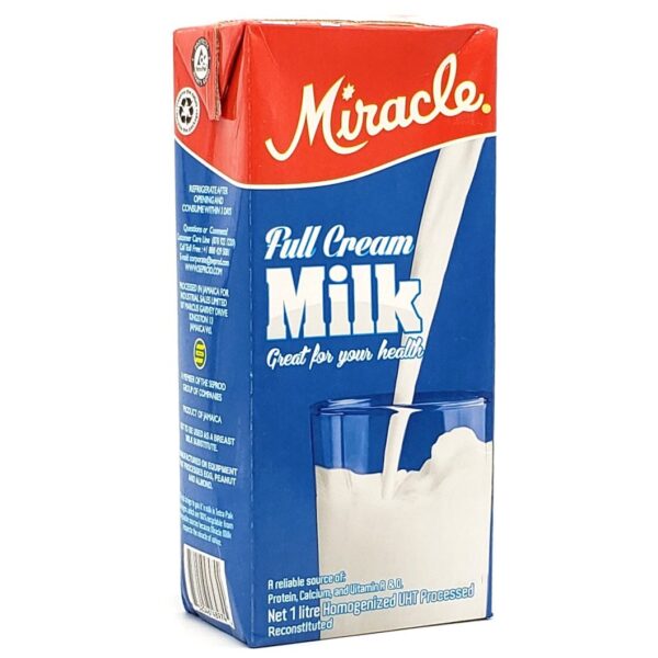 Miracle 1 litre Cow's Milk Full Cream