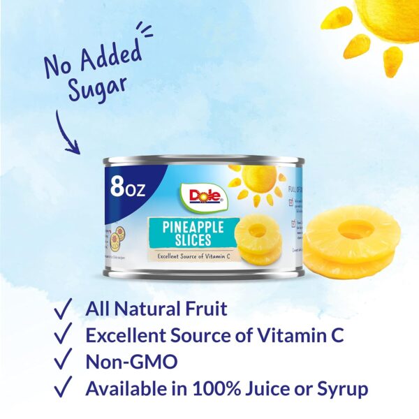 Dole® Canned Pineapple Slices in 100% Juice - Image 2