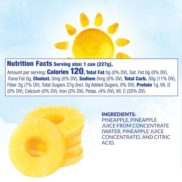 Dole® Canned Pineapple Slices in 100% Juice - Image 3