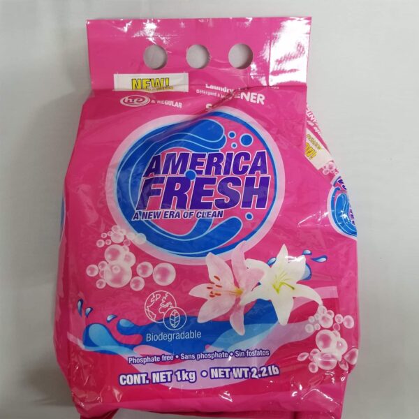 America Fresh Floral Powder Detergent 1kg