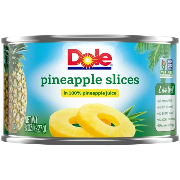 Dole® Canned Pineapple Slices in 100% Juice