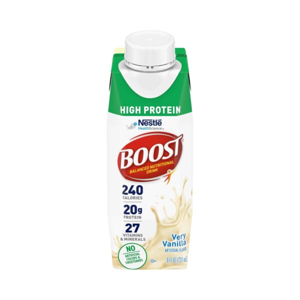 Nestle Boost High Protein Balanced Nutritional Drink Very Vanilla 8 oz