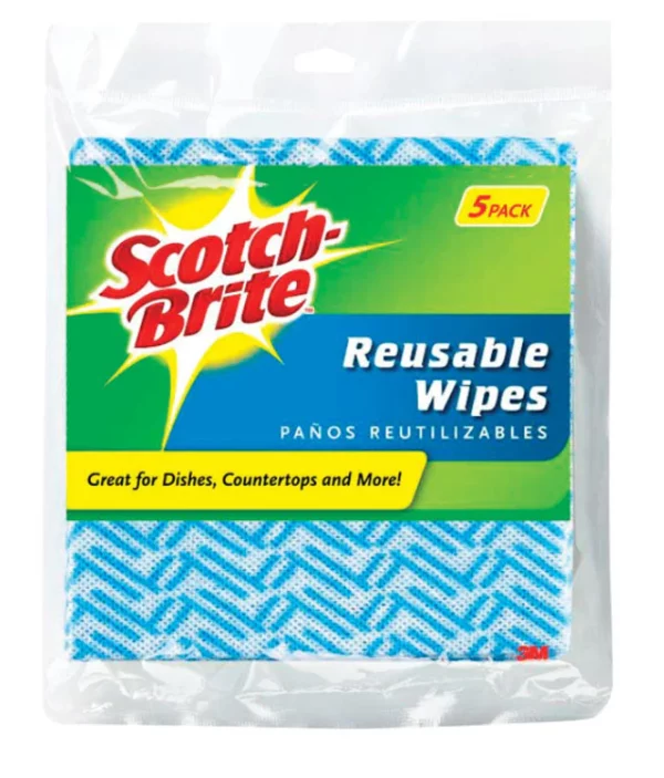 Scotch Brite Reusable Wipes 5 pack