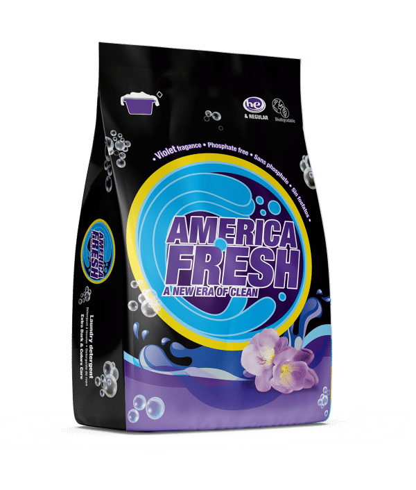 America Fresh Violet Powder Detergent 1kg