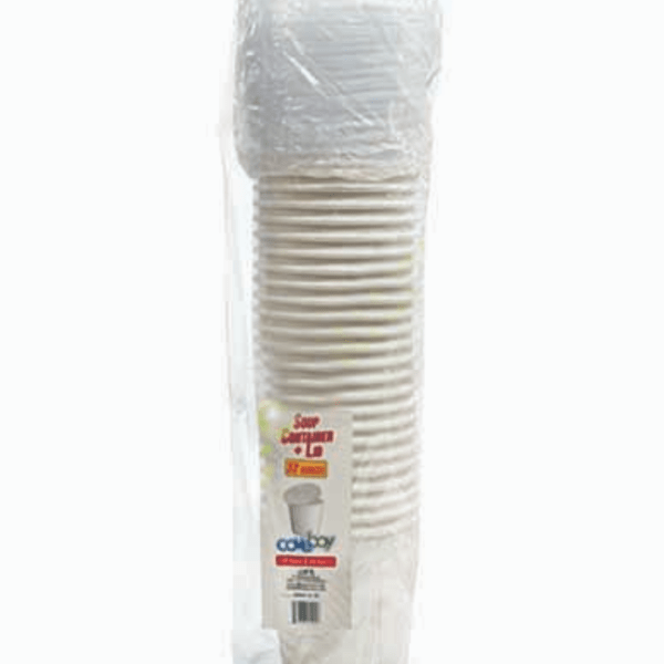 32oz Covebay Hot Cup With Lids (25 pack)