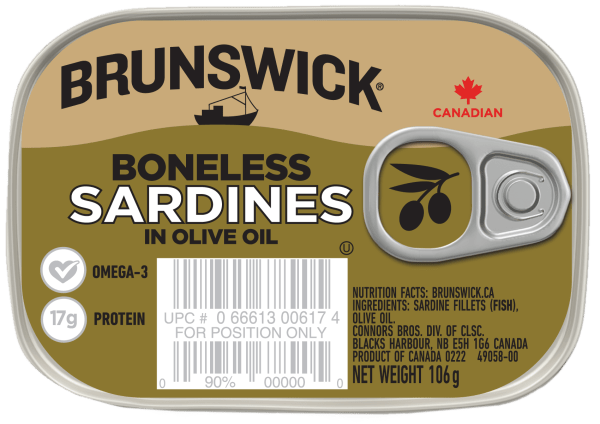 Brunswick Boneless Sardine in Olive Oil 106g