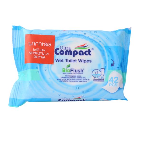 Ultra Compact Wet Toilet Wipes