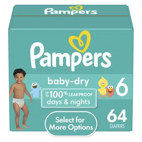 Pampers Size 6 (64 Diapers)