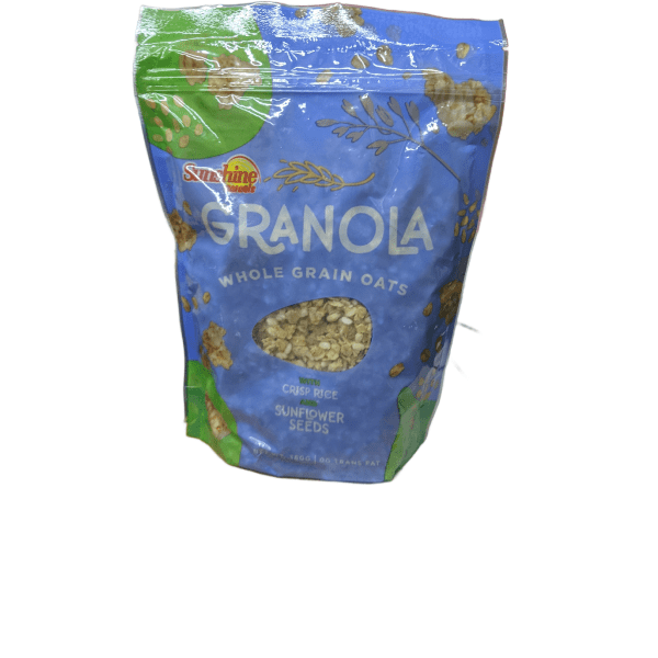 Sunshine Granola Whole Grain Oats With Crisp Rice and Sunflower Seeds 360g