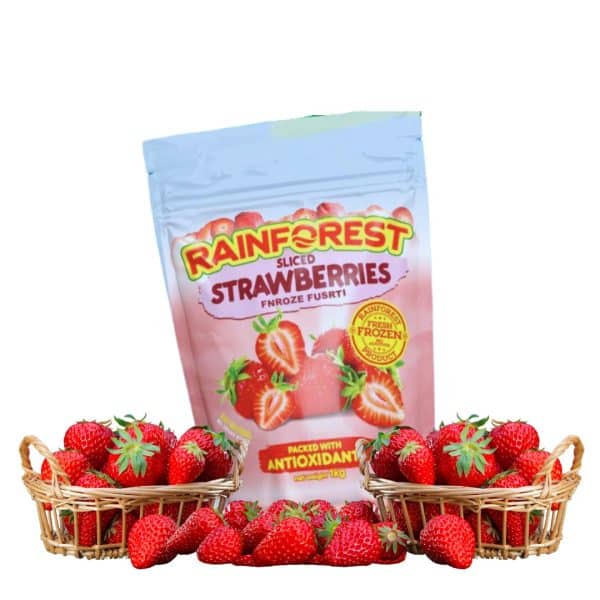 Rainforest Sliced Strawberries Frozen Fruits 1KG