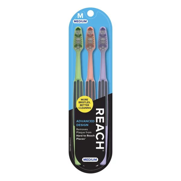 Reach Toothbrush 3 Pack Medium