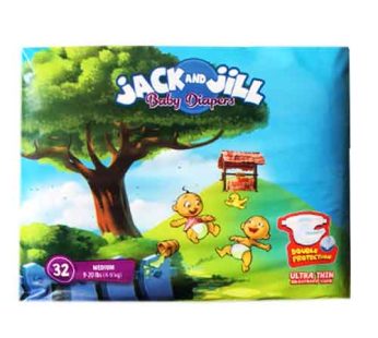 Jack and Jill Diaper Medium 32s