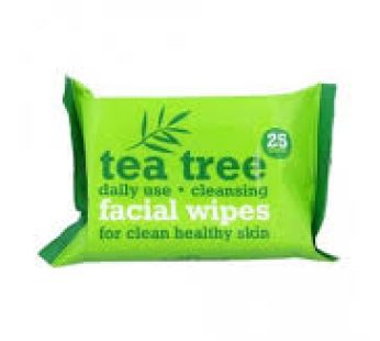 Tea Tree Facial Wipes 25pk