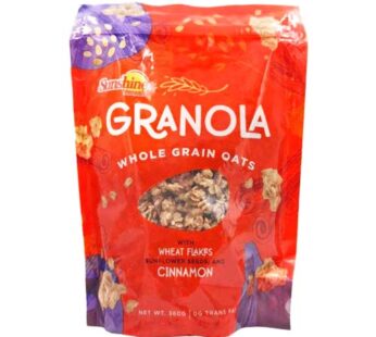 Sunshine Granola Whole Grain Oats With Wheat Flakes,Sunflower Seeds& Cinnamon 360g