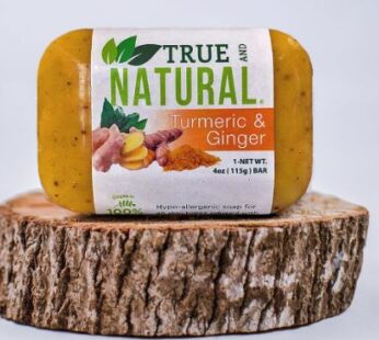 True & Natural Soap Tumeric & Ginger 115g