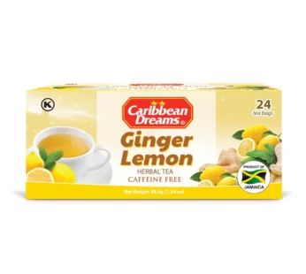 Caribbean Dreams Ginger Lemon Tea Bag 24s